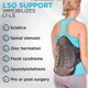 thumbnail image 5 of Cinturón de soporte para la descompresión lumbar BraceAbility, talla XL, 5 of 9