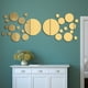 thumbnail image 2 of Xiao Hua 26 Piezas de stickers de Pared de Espejo 3D Removibles, stickers Circulares, Murales de Arte, Decoración DIY para Hogar y Habitación (Dorado), 2 of 3
