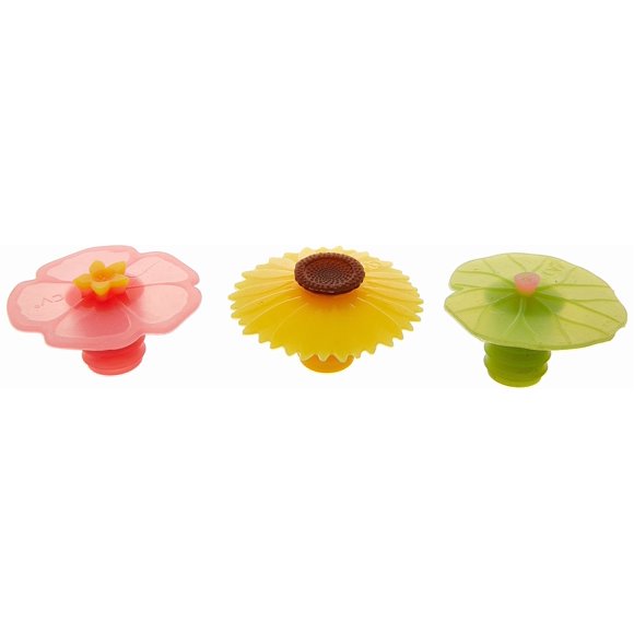 Tapón de Botella Charles Viancin Pack de 3 con Diseño Floral