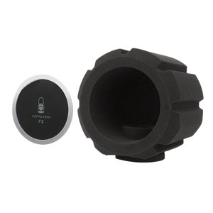 Bothyi - F2 Micrófono Pantalla Esponja Acústica Grabación Filtro De Parabrisas Vocal Negro