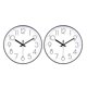 thumbnail image 1 of Reloj de pared jomparis negro de 30 cm – Pack de 2 silencioso, 1 of 6