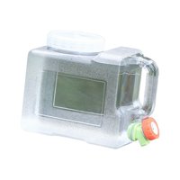 Ioensy - Contenedor De Agua, Jarra Transparente, Cubo De Agua Para Mochilero De Emergencia, Lavado De Manos, 3L