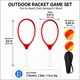 thumbnail image 3 of Set de Raqueta Airuingthin de Fibra de Carbono 24,5 × 55,8 cm, Rojo, 3 of 7