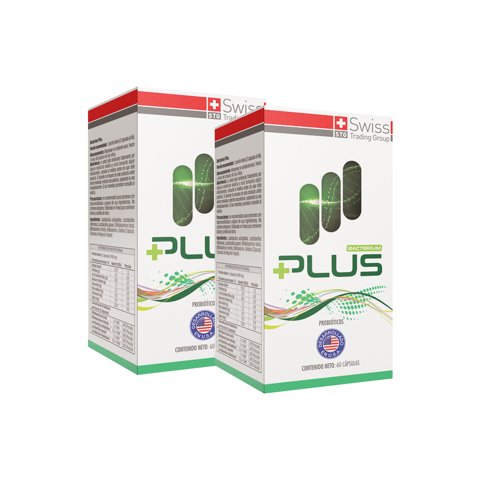 Swiss Nature Labs - Pack 2 Complejo Natural De Probioticos Bacterium Plus Salud Intestinal