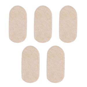 Magideal - Paquete De 5 Almohadillas De Pergamino Para Puente, Protectores De Cuerdas, Almohadilla Para Cuerdas E, Protector De Cuerdas De Cuero Pu Para Violín Y , Pequeña Pequeña