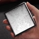 thumbnail image 4 of Estuche para cigarrillos para hombre, plateado, de acero inoxidable y metal de alta calidad, con capacidad para 20 cigarrillos., 4 of 7