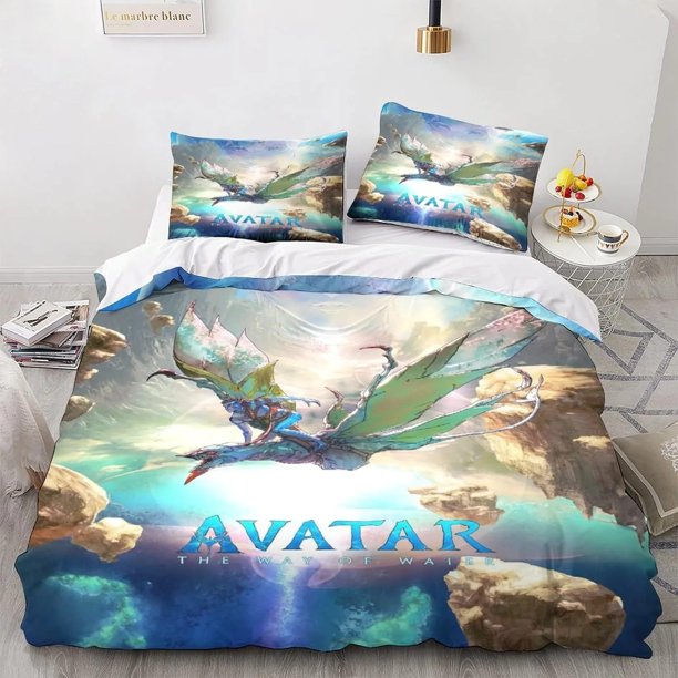 Avatar Movie Printed Quilt Cover Pillowcase Bedding Set Kids Adult Comfortable Bed Set Twin King Size Fantasy Decor