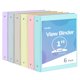 thumbnail image 1 of Binder SUNEE 3 anillas de 1 pulgada, paquete de 6 unidades, sin PVC, Clear View, 1 of 6
