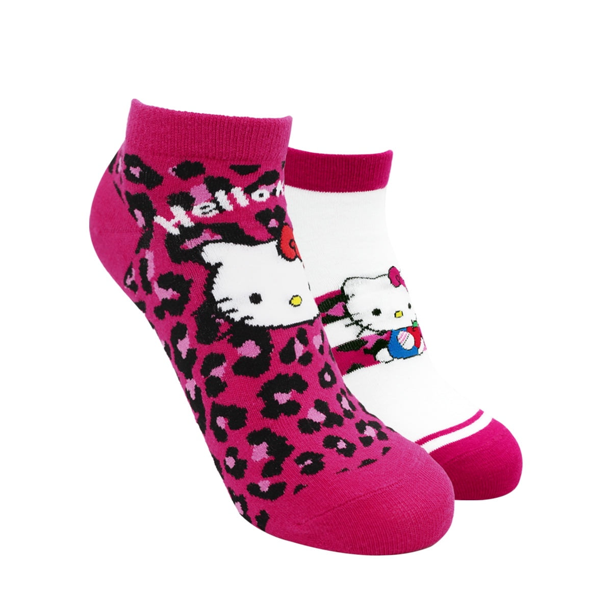 Top - Calcetines Tobilleros Mujer Algodón Pack 2 Hello Kitty C2