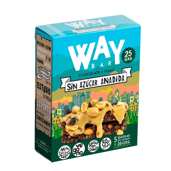 Way Bar Maní 5 Un, 125 g