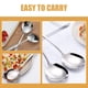 thumbnail image 3 of Xiao Hua Juego de Utensilios de Cocina de Acero Inoxidable de 2 Piezas, Cuchara Compartida para Mesa de Comedor 3, Cuchara de Comedor de Autoservicio Cuchara de Comedor de Cafetería, 8.45 X 2.36, 3 of 4