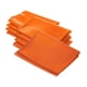thumbnail image 1 of Servilletas de tela LA Linen Polipopelina, 45 x 45 cm, color naranja (paquete de 10), 1 of 4