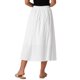 thumbnail image 3 of INSPIRE CHIC Falda Midi Acampanada con Cintura Elástica y Bolsillos para Mujer L Blanca, 3 of 6
