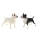 thumbnail image 2 of 2 Piezas Modelo De Animal Realista Figura De Perro De Juguete Decoración Del Hogar Bull Terrier, 2 of 5