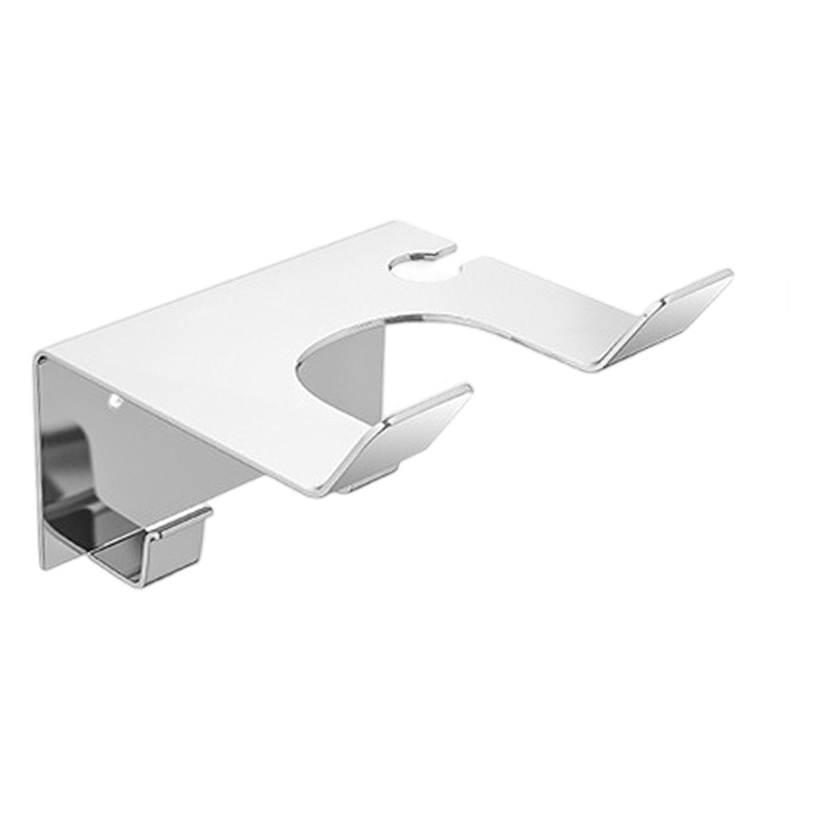 Magideal - Soporte Para Secador De Pelo De Acero Inoxidable, Soporte Para Secador De Pelo, Almacenamiento De Herramientas De Peluquería, Montado En La Pared, Org Argén