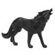 thumbnail image 1 of Figura De Lobo Nórdico Manualidades De Modelo De Animal Salvaje Para Decoración De Oficina En Casa Negro, 1 of 5