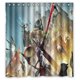 thumbnail image 1 of Cortina de ducha de juego Battleborn con ganchos, tamaño 66 x 72 pulgadas, 1 of 3