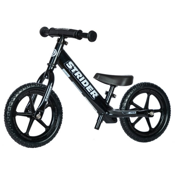 Bicicleta de balance STRIDER 12 PRO Black Pearl para niños
