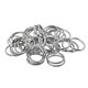 thumbnail image 1 of 50 piezas de hierro redondo de Split llaveros llaveros Loop joyas resultados 20 mm, 1 of 5