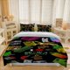 thumbnail image 1 of Pixel Pastoral Planting Fun Themed Bedding Three-Piece Set Duvet Cover Pillowcase Set, 1 of 5