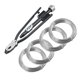 thumbnail image 1 of Alicates LainKeen 23 cm para alambre de seguridad, juego de 4 bobinas de acero, 1 of 5