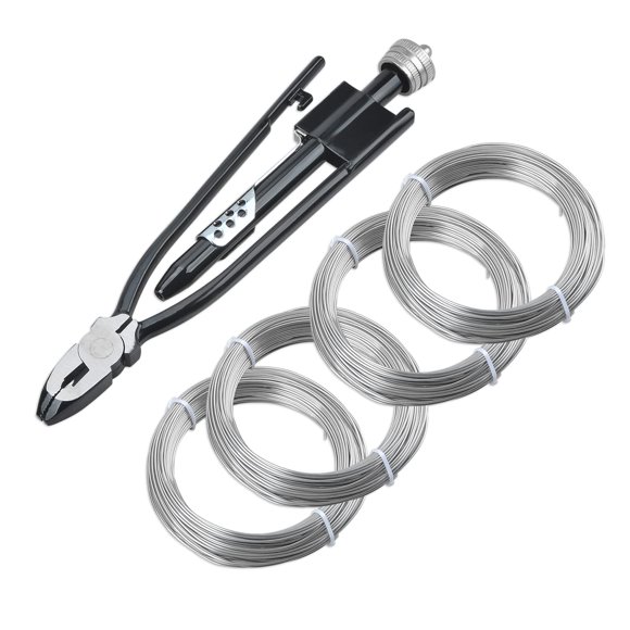 Alicates LainKeen 23 cm para alambre de seguridad, juego de 4 bobinas de acero