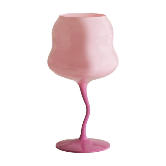 Copa De Vino Creativa 600ml Vasos Para La Cena Reuniones Familiares Aniversario Rosa Rosa