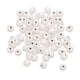 thumbnail image 5 of Perlas de madera pintadas de blanco perla de 100 piezas Perlas espaciadoras Fabricación de joyas 10 mm, 5 of 5