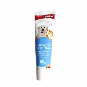 Bioline Pasta Dental Perro Sabor Pollo, 100Gr