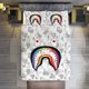 thumbnail image 2 of Grey Rainbow Bape Shake Camo Comforter Set Soft 3 Pcs Twin Bedding Sets Thicken for All Season, 2 of 5