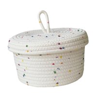 Bothyi - Cesta Tejida Redonda Multifuncional Para Bebé, Guardería, Baño, Dormitorio Grande