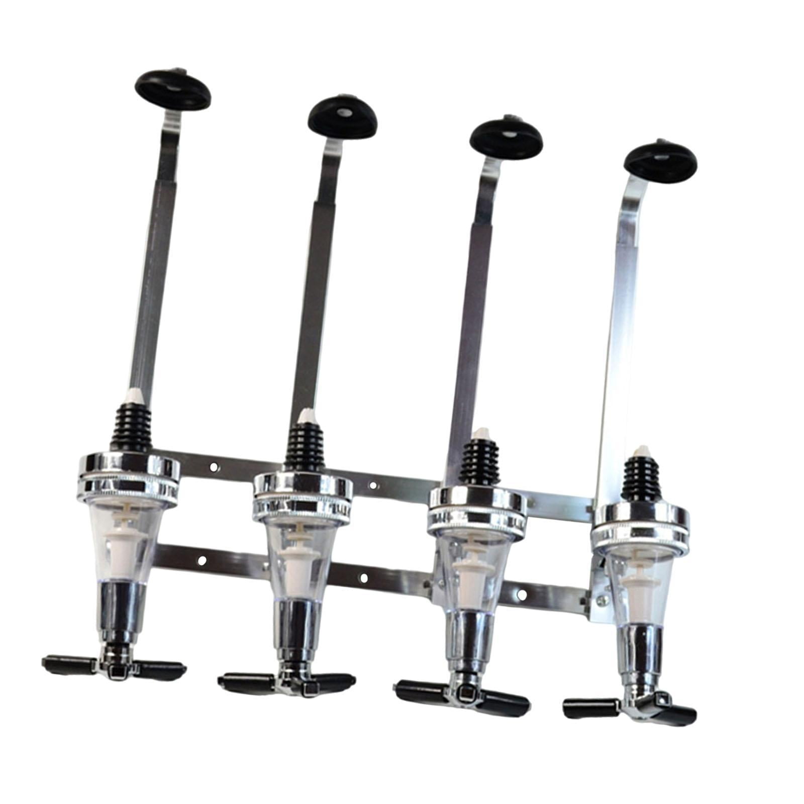 Magideal - Máquina Dispensadora De Vino, Juego De Vasos Con Boquilla Giratoria, Dispensador De Alcohol De Aleación De Aluminio Montado En La Pared Para Bar En Ca