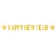thumbnail image 1 of Banner Beistle de decoración dorada de Feliz Año Nuevo 20 cm x 2 m, 1 of 6