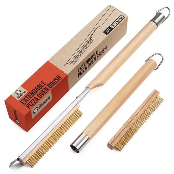 Cepillo para Horno de Pizza Chef Pomodoro 55‑88 cm Acero Inoxidable