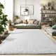 thumbnail image 2 of Alfombra Merelax de felpa grande, suave y peluda, 183 x 274 cm, color marfil, 2 of 7