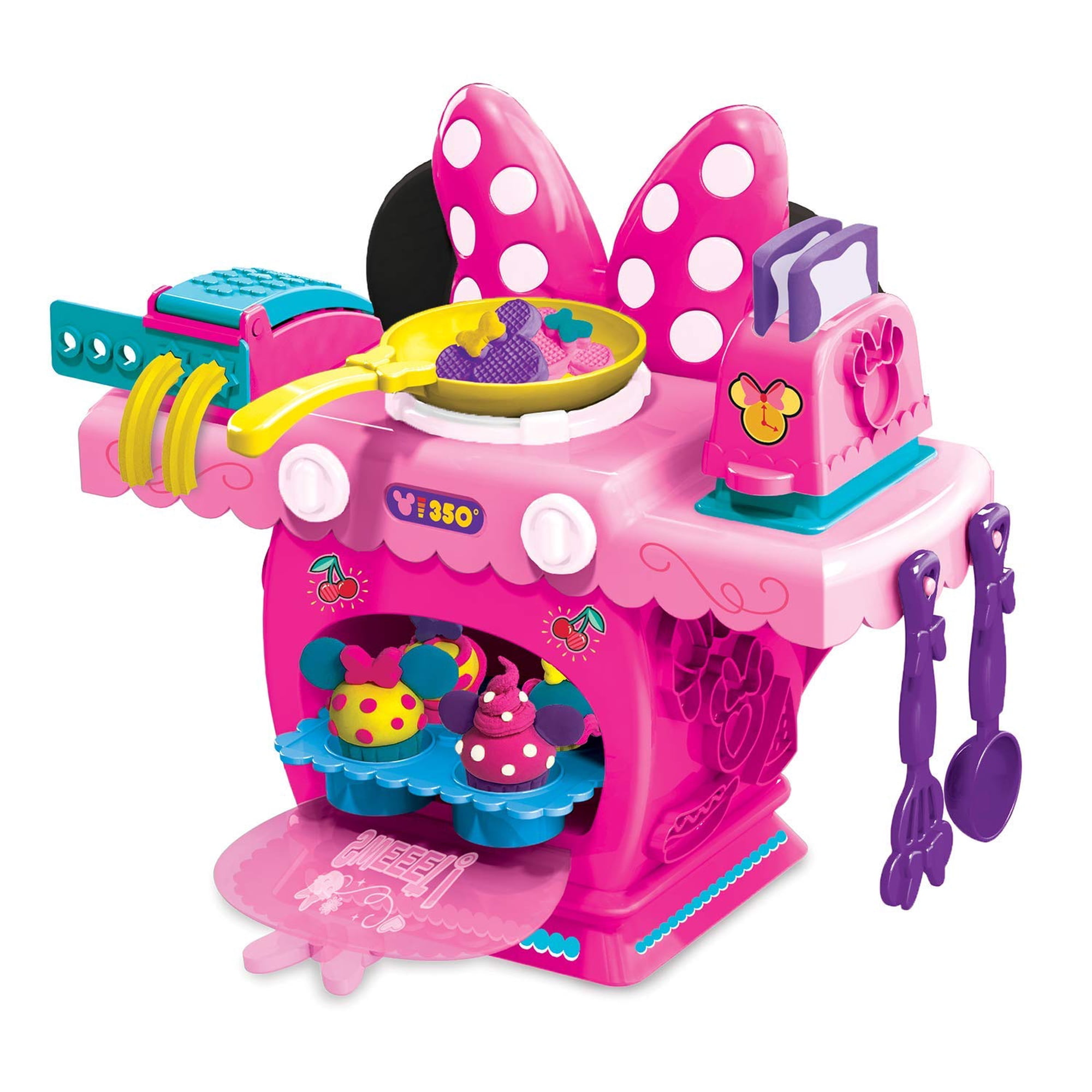 Cra-z-art - Set De Cocina Disney Junior Minnie Mouse Deluxe Con Masa Blanda