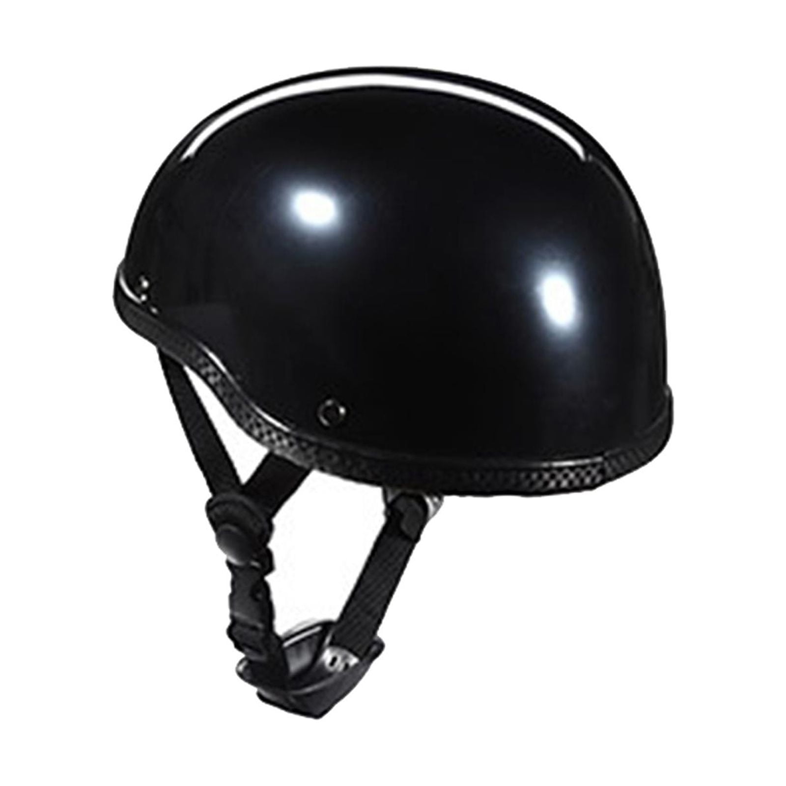 Ioensy - Casco De Moto Deportivo Transpirable Para Hombre Mujer Cómodo Casco De Bicicleta Negro Brillante