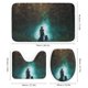 thumbnail image 3 of Wildwood-theme 4-Piece Shower Curtain Set with Rugs, Waterproof Bathroom Decor Set Includes Bath Mat, U-Shaped Rug, Toilet Lid Cover and Curtain with Hooks, 3 of 6