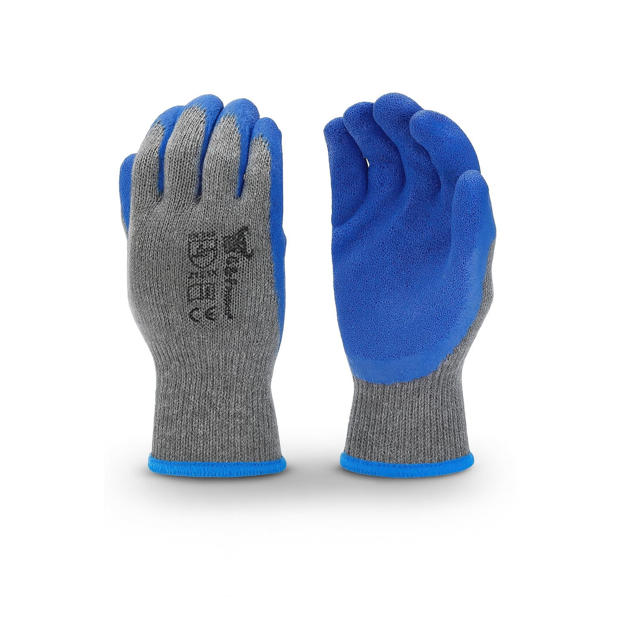 G & F Products - Guantes De Trabajo G & F 3100-10 De Caucho Y Látex Con Doble Capa, Azul