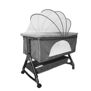 Mundo Online - Cuna Colecho Moises Bebe Mecedora Con Mosquitero Gris