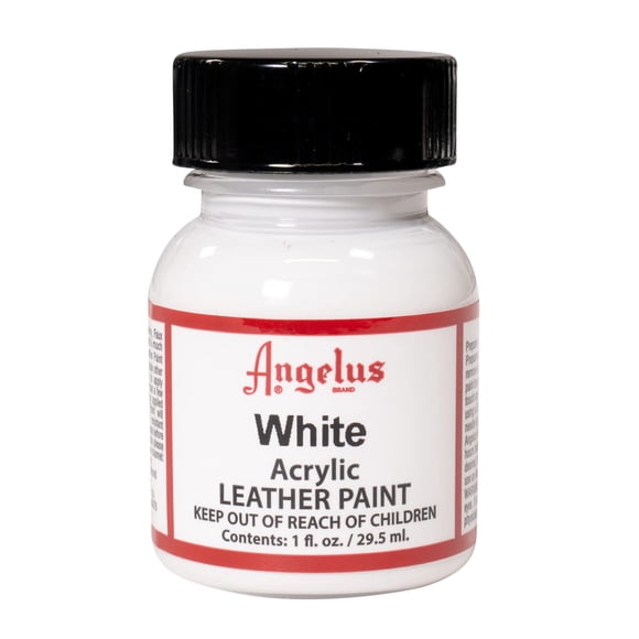 Pintura acrílica para cuero Angelus White 30 ml