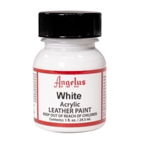 Pintura Acrílica Para Cuero Angelus White 30 Ml