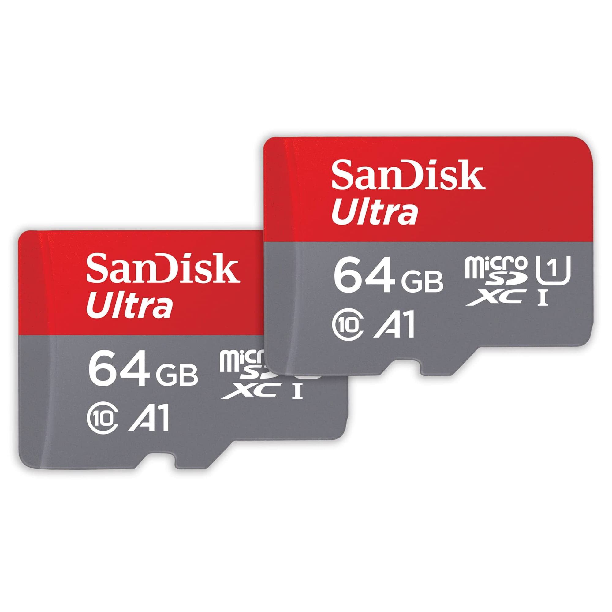 Tarjeta De Memoria Sandisk Ultra Microsdxc De 64 Gb, Paquete De 2 Con Adaptador