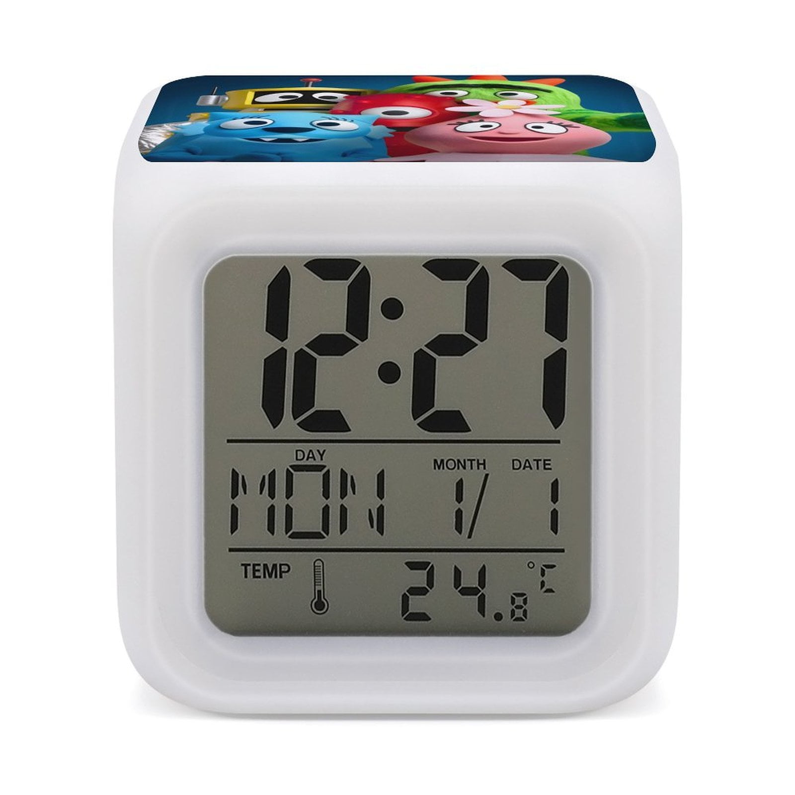 Yo Gabba Gabba theme 7 colors Alarm Clock Digital LED Alarm Clock Gifts ...