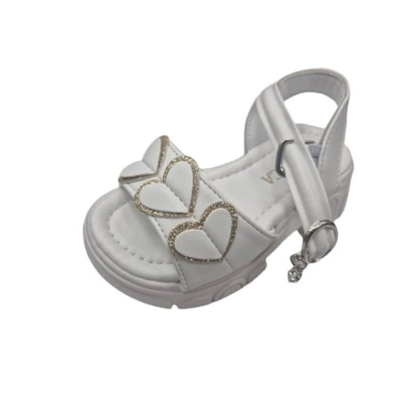 Sandalia Niña Velcro Blanco
