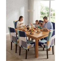 Mylhogar - Juegos De 6 Fundas Para Sillas Con Diseño Elastico