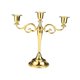 thumbnail image 3 of Candelabro Retro De 3 Brazos Para Hotel, Aniversario, Regalo De Inauguración De La Casa, Dorado, 3 of 5