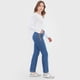 thumbnail image 4 of Jeans Mujer Straight Fit Detalle Azul Medio Corona, 4 of 5