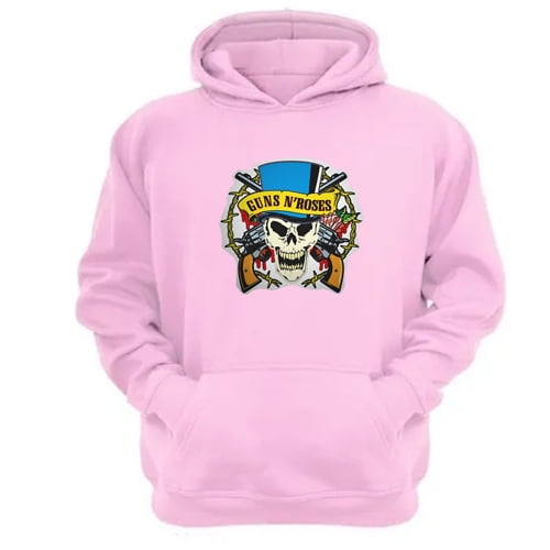 Genérico - Polerón Canguro Guns N´ Roses Rosa Talla Xs Unisex