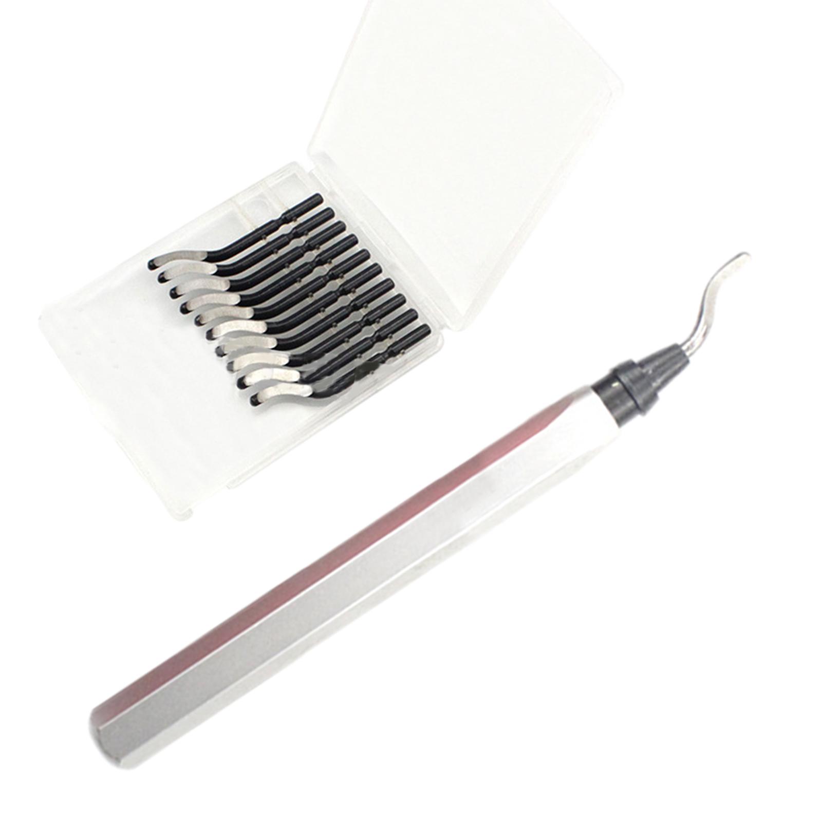 Ioensy - Herramienta De Desbarbado Herramienta De Biselado Y Recorte Con Broca De Enrutador Para Hierro Plateado